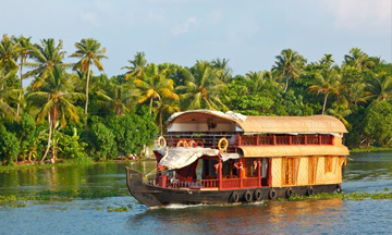 Couple Houseboats in Alleppey